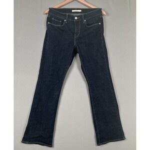 Levi's Classic Bootcut Jeans Womens Size 6 Mid Rise Dark Wash Blue Stretch Denim